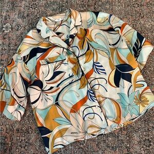 Mango Multicolor Floral Blouse